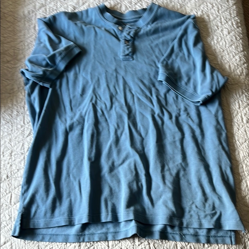 Eddie Bauer Blue Polo Shirt Relaxed Fit